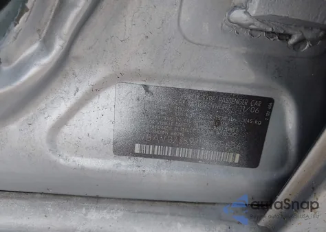 2007 BMW 335 z USA, uszkodzony, nr VIN WBAVB73597PA65656